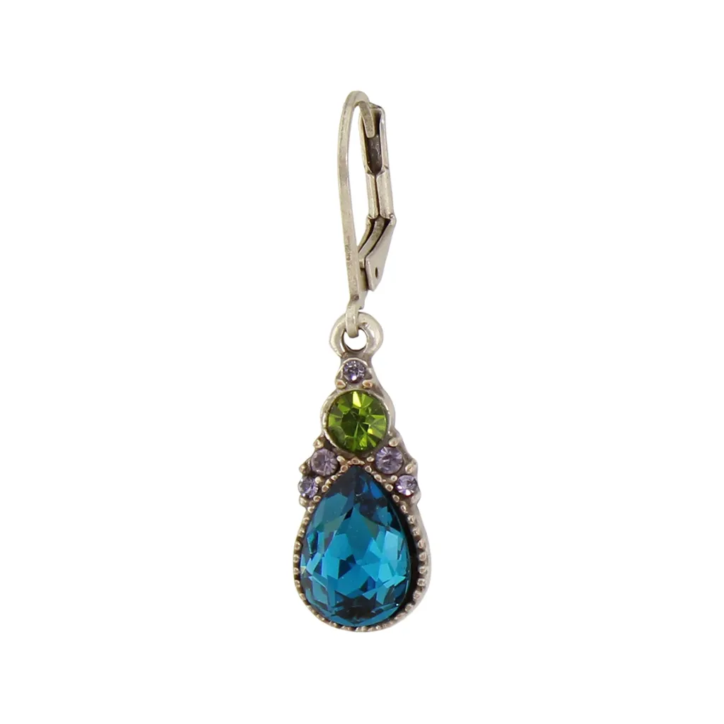 Multi-Crystal Teardrop Earrings