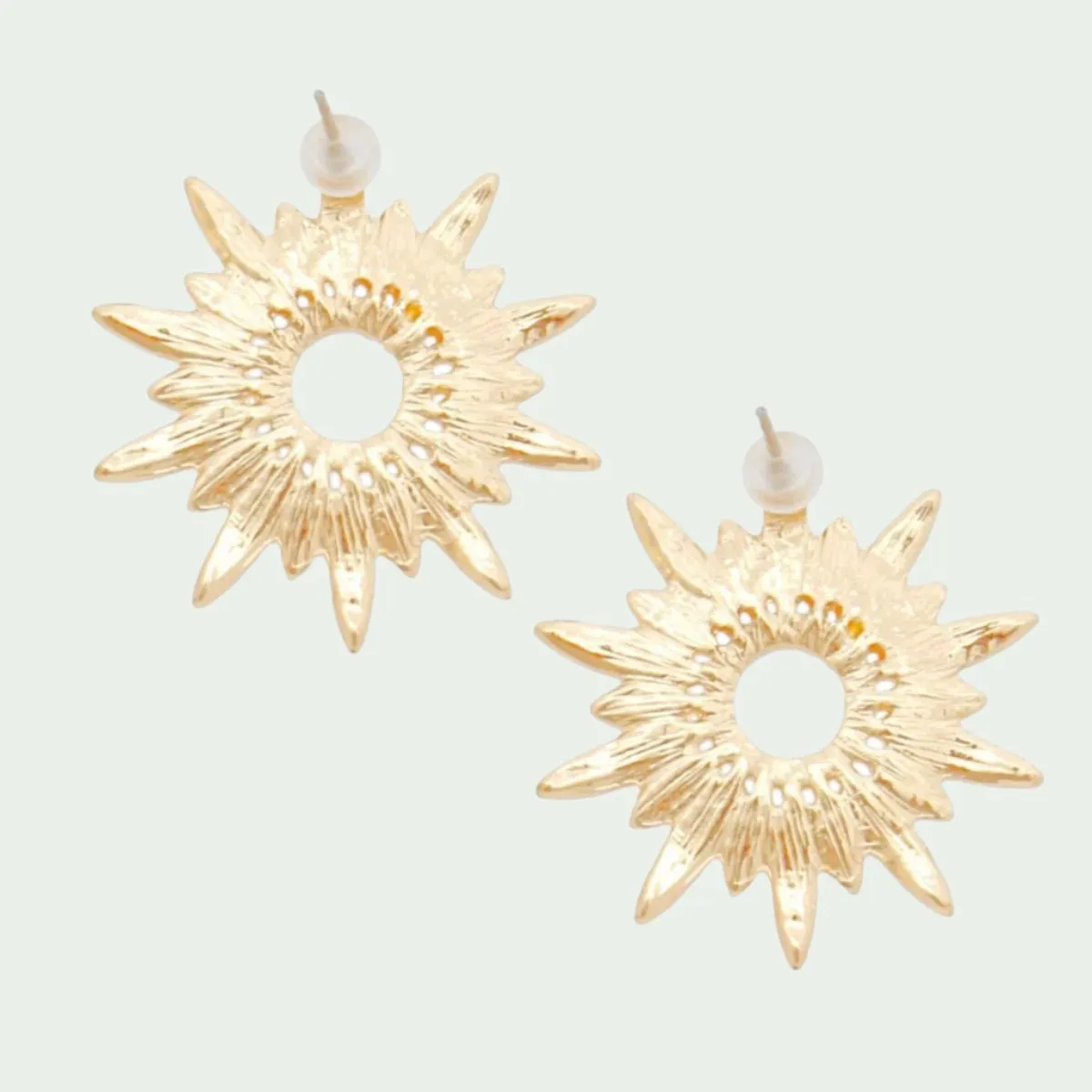 Multicolor Radiant Starburst Stud Earrings