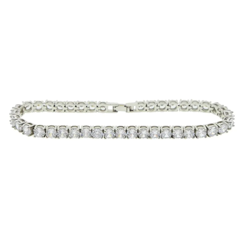New 5A CZ Zircon Charm Anklet