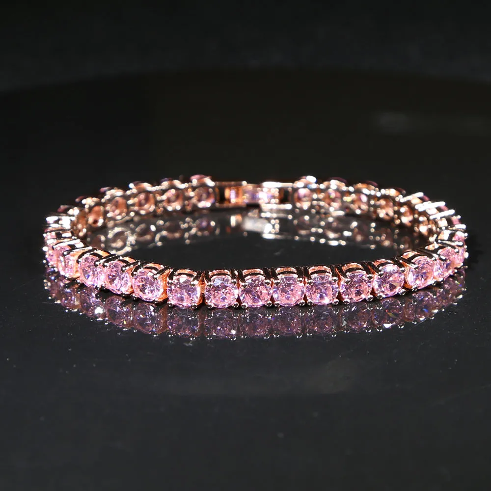New 5A CZ Zircon Charm Anklet