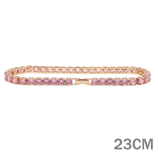 New 5A CZ Zircon Charm Anklet