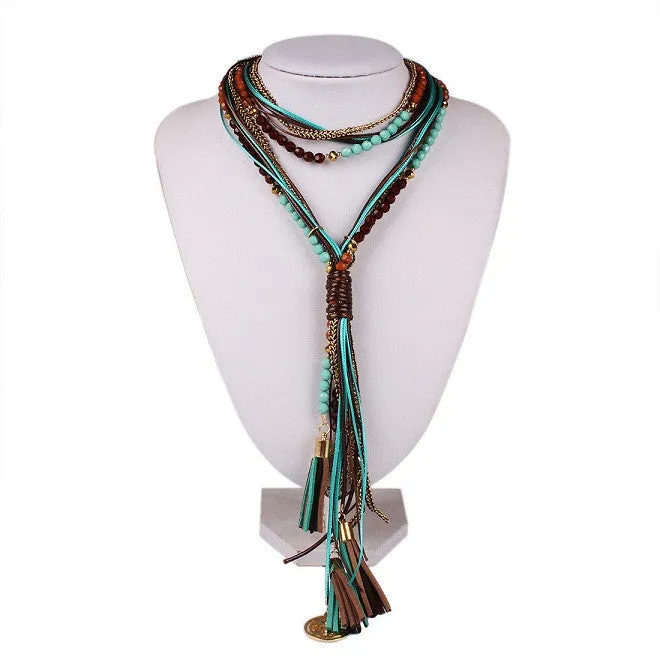 New Arrival Facet Beads Multi layer Long Jewelry for Women