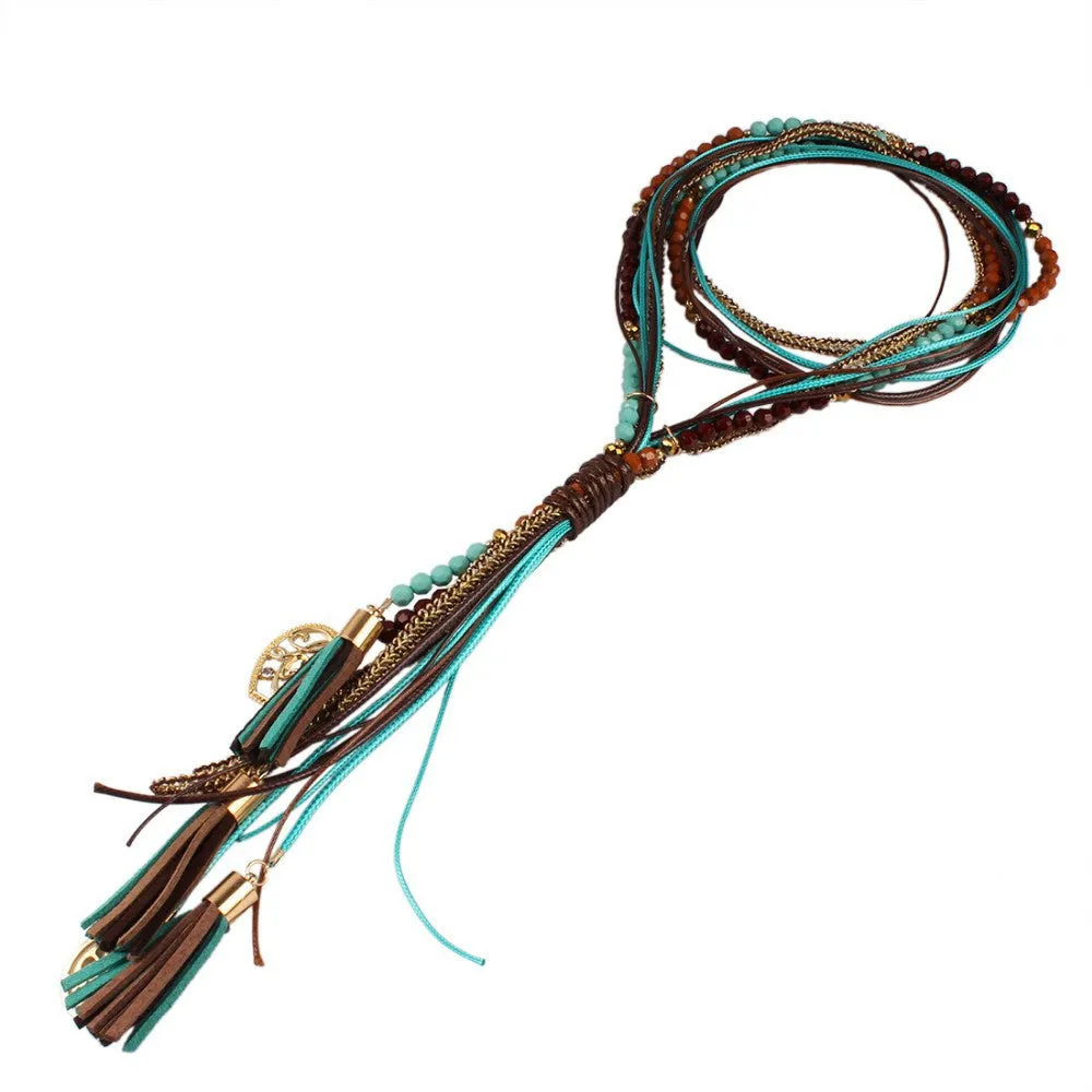 New Arrival Facet Beads Multi layer Long Jewelry for Women