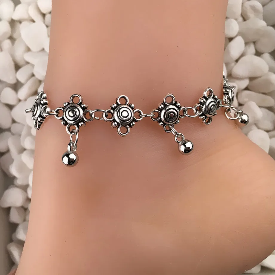 New Fashion Accessories Jewelry Silver Color Chain Anklet,