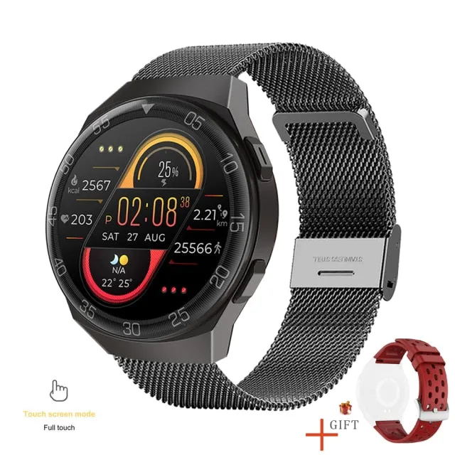 New Smart Watch Men Full Touch Screen Sport Fitness Watch IP67 Waterproof Bluetooth For Android ios smartwatch Men box