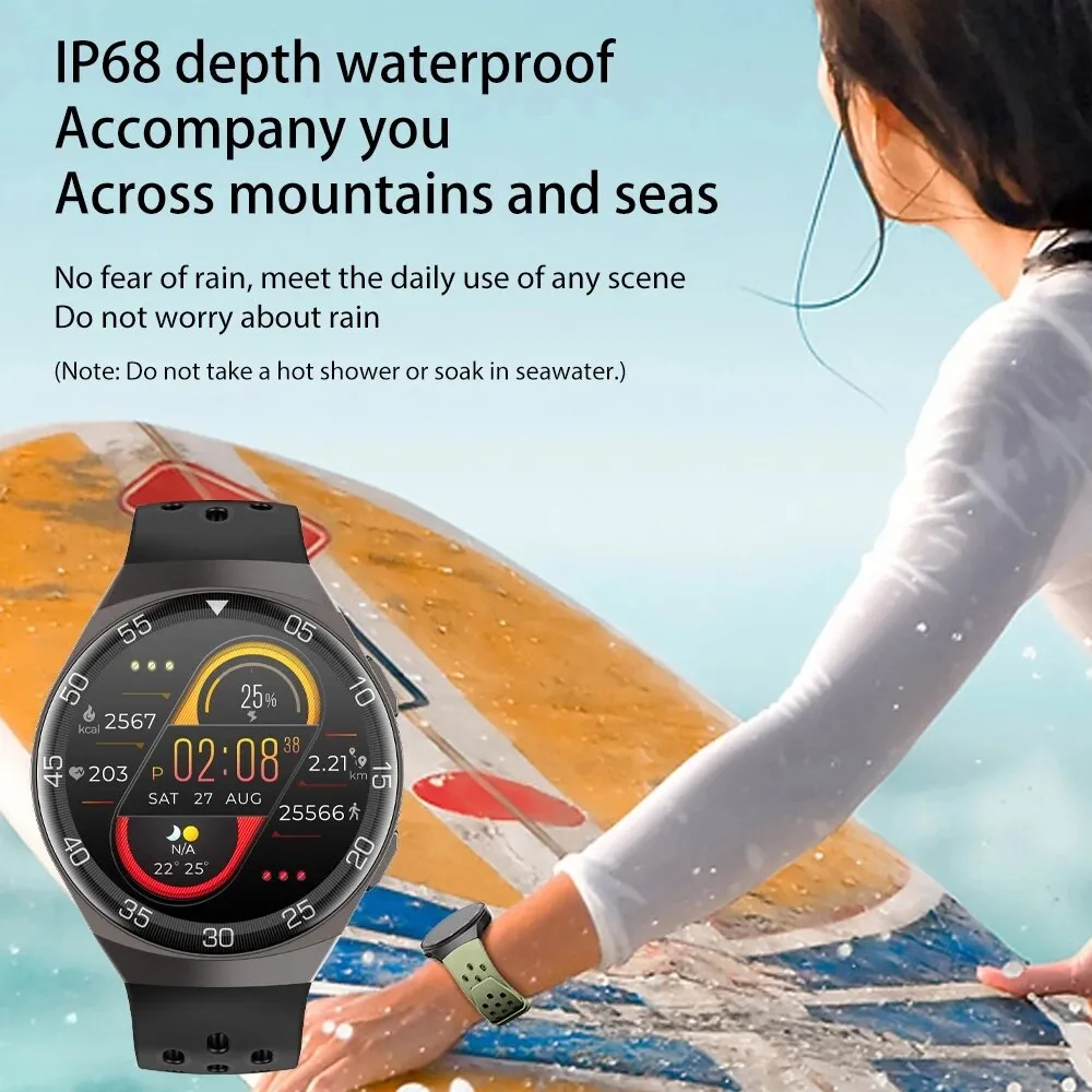 New Smart Watch Men Full Touch Screen Sport Fitness Watch IP67 Waterproof Bluetooth For Android ios smartwatch Men box