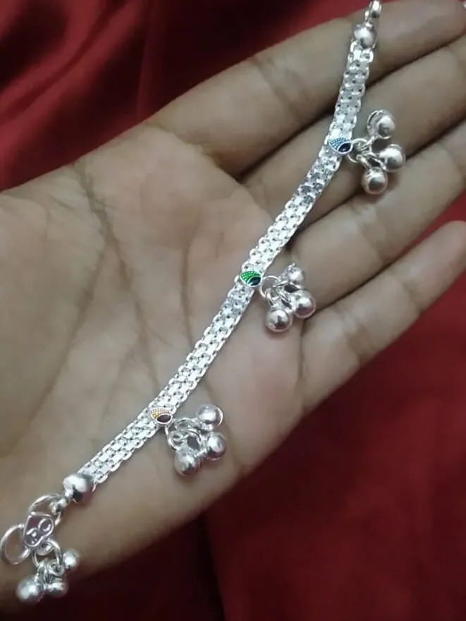 Newborn Silver Anklets (0-1 yr)