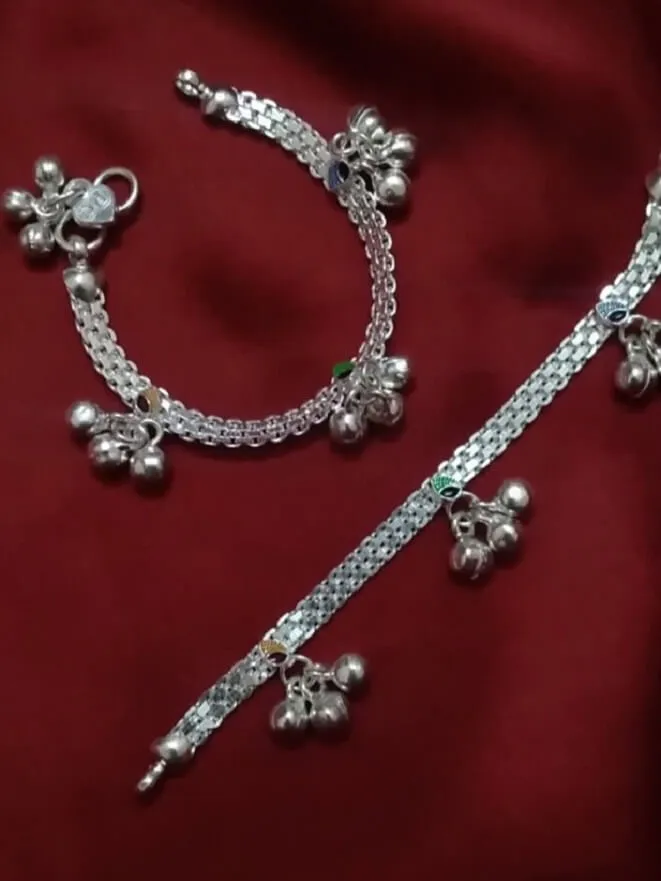 Newborn Silver Anklets (0-1 yr)