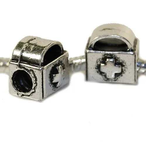 Nurse Bag Charm European Bead Compatible for Most European Snake Chain Bracelet