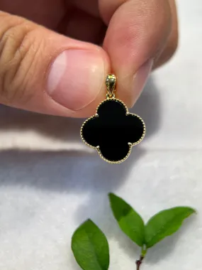 Omphacite Clover Leaf Pendant (P147)