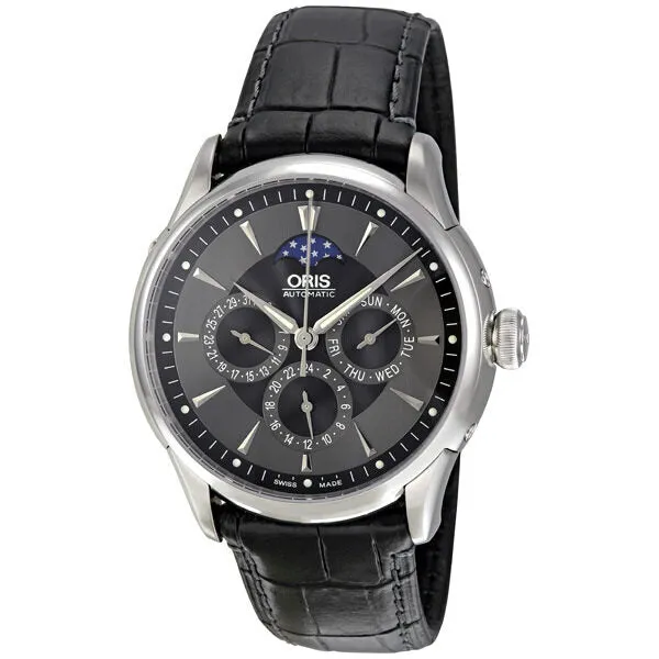 Oris Artelier Complication Moonphase Automatic Men's Watch 581-7592-4054LS 01 581 7592 4054 07 5 21 71FC