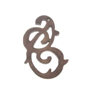 Ornate Wood Pendant, ea