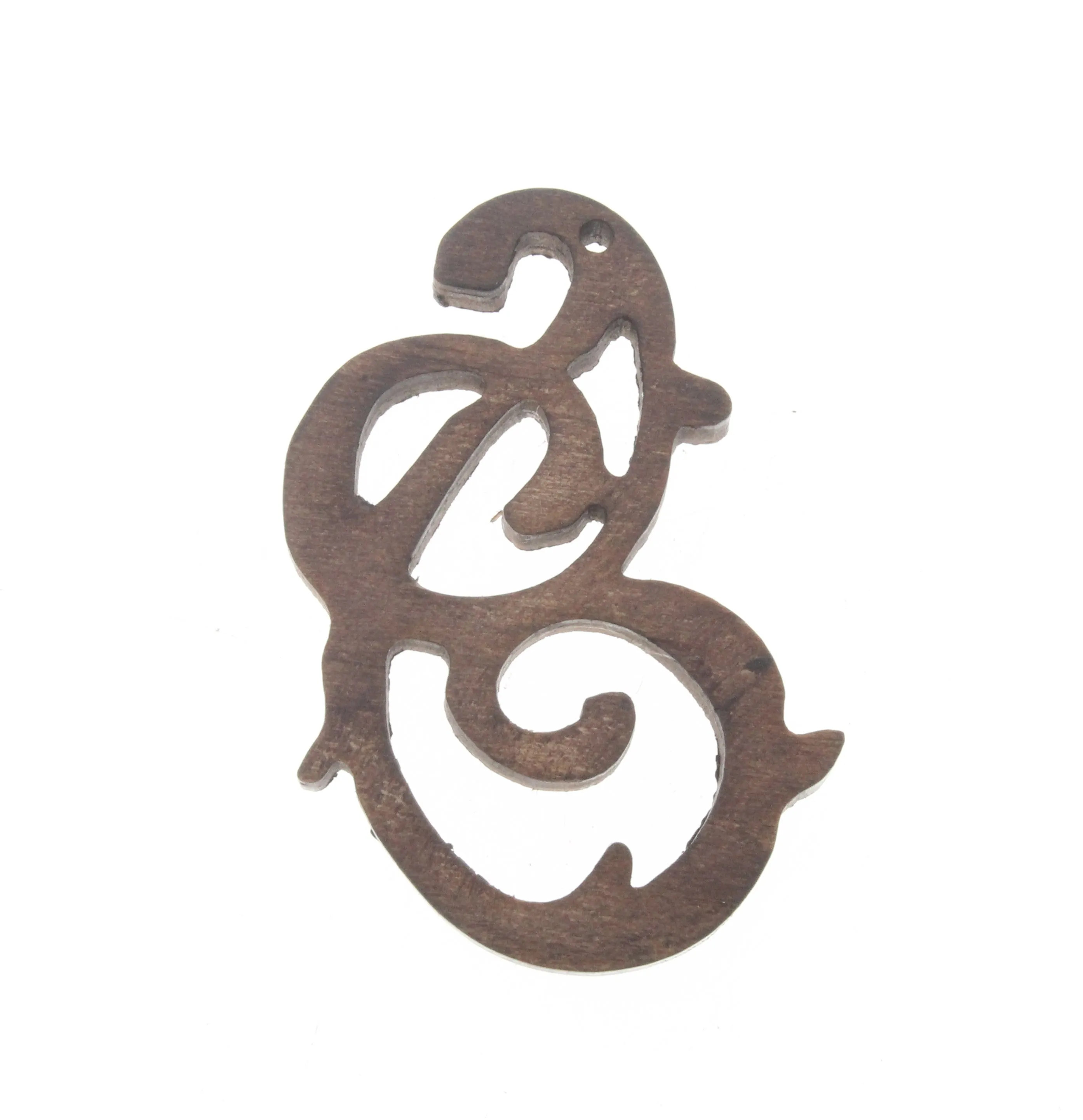 Ornate Wood Pendant, ea