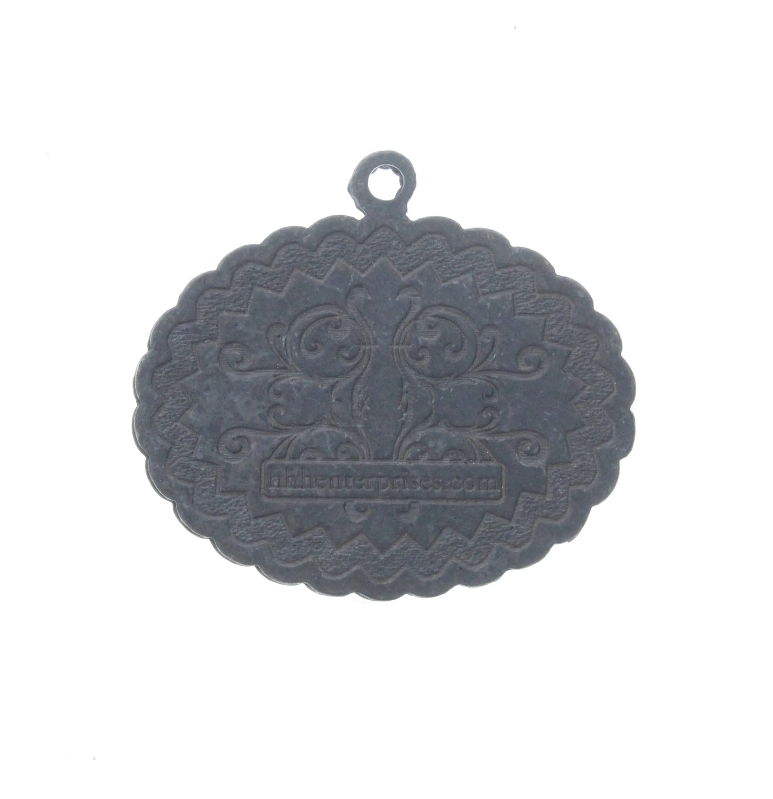 Oval Frame Pendant w/Bezel, ea