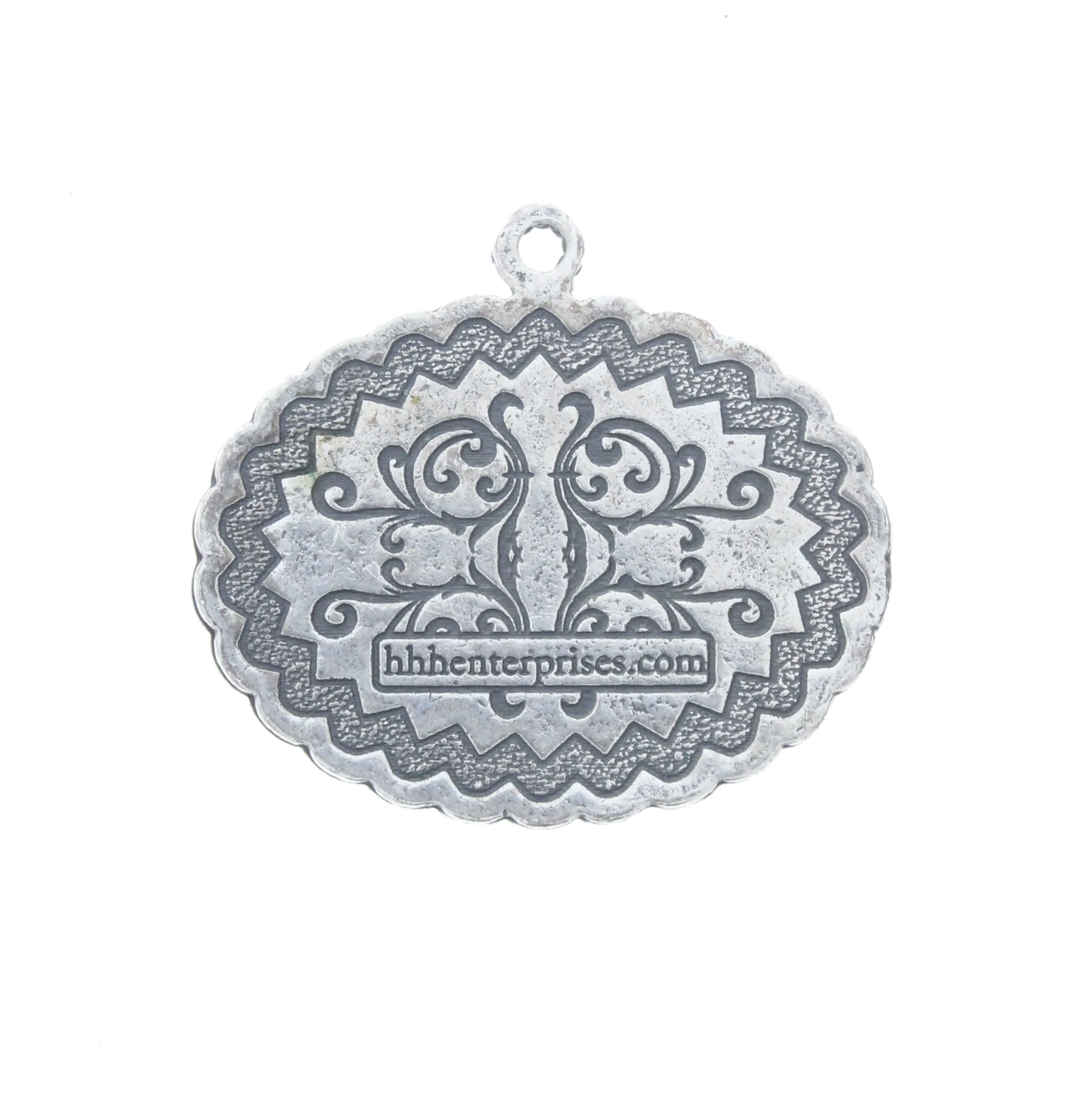 Oval Frame Pendant w/Bezel, ea