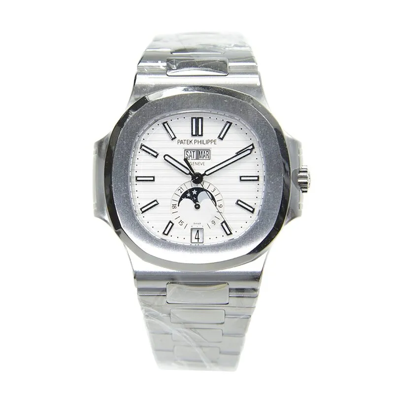 Patek Philippe Nautilus Silver Dial Stainless Steel Men's Mechanical Watch 5726-1A-010 5726/1A-010