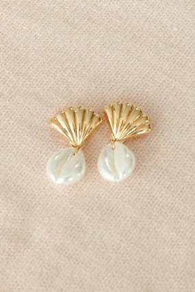 Pearly Shell Earrings