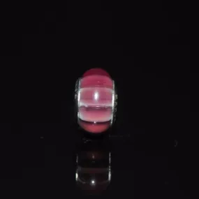 Pink Swirl Murano Glass Charm