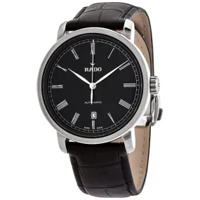 Rado DiaMaster Automatic Black Dial Men's Leather Watch R14806156