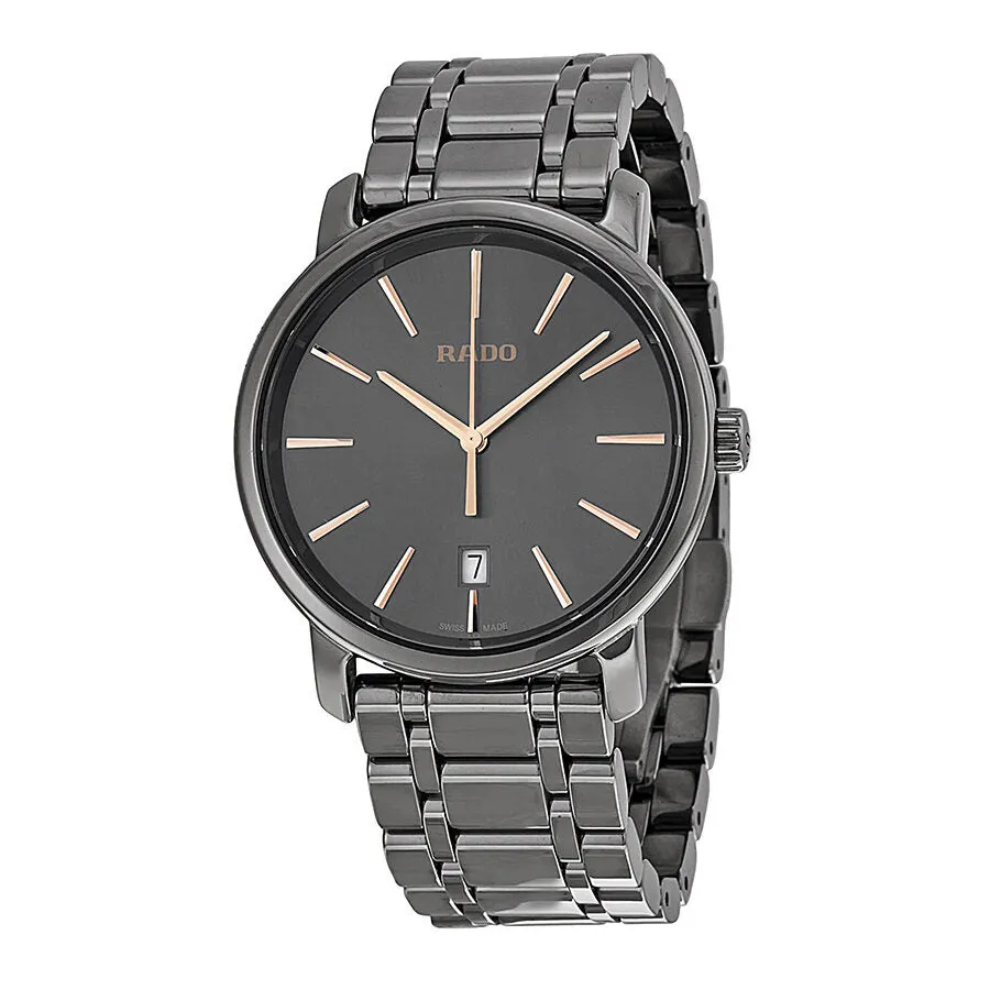 Rado Diamaster XL Dark Grey Dial Plasma Ceramic Men's Watch R14072137