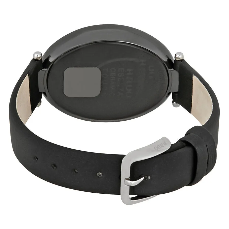 Rado Esenza Black Dial Black Satin Ladies Watch R53093715