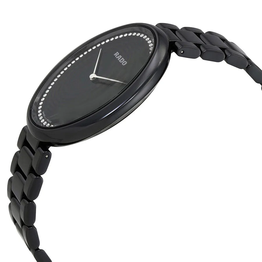 Rado Esenza Black Diamond Dial Black Ceramic Ladies Watch R53093722