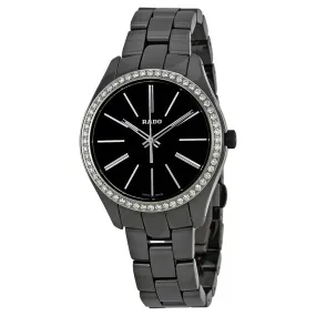 Rado HyperChrome Black Dial Ladies Diamond Ceramic Watch R32312152