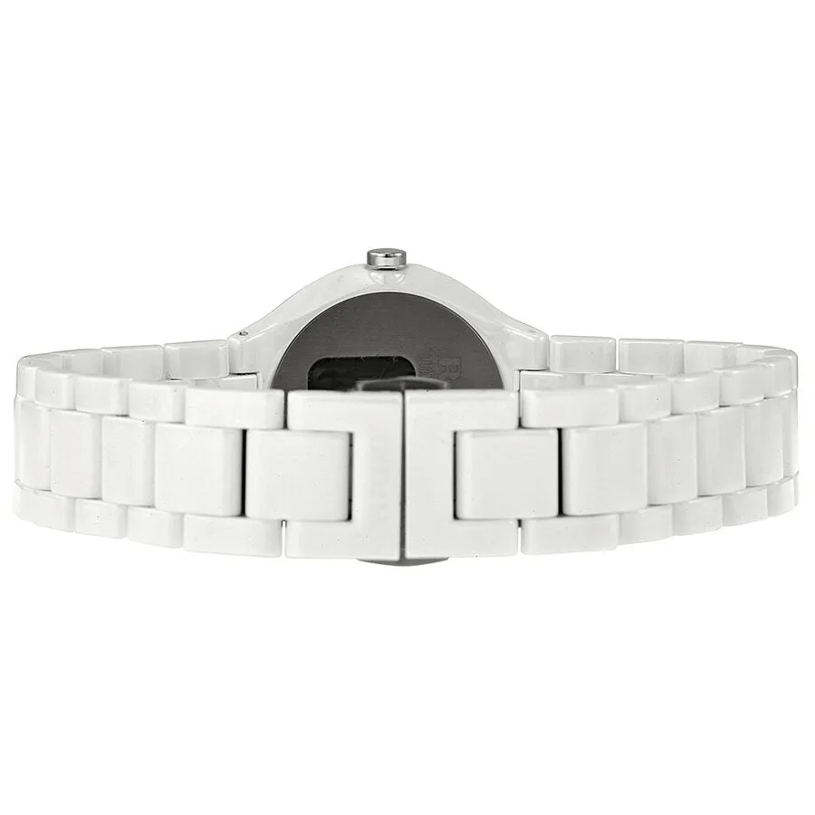 Rado True Thinline White Dial White Ceramic Ladies Watch R27958112