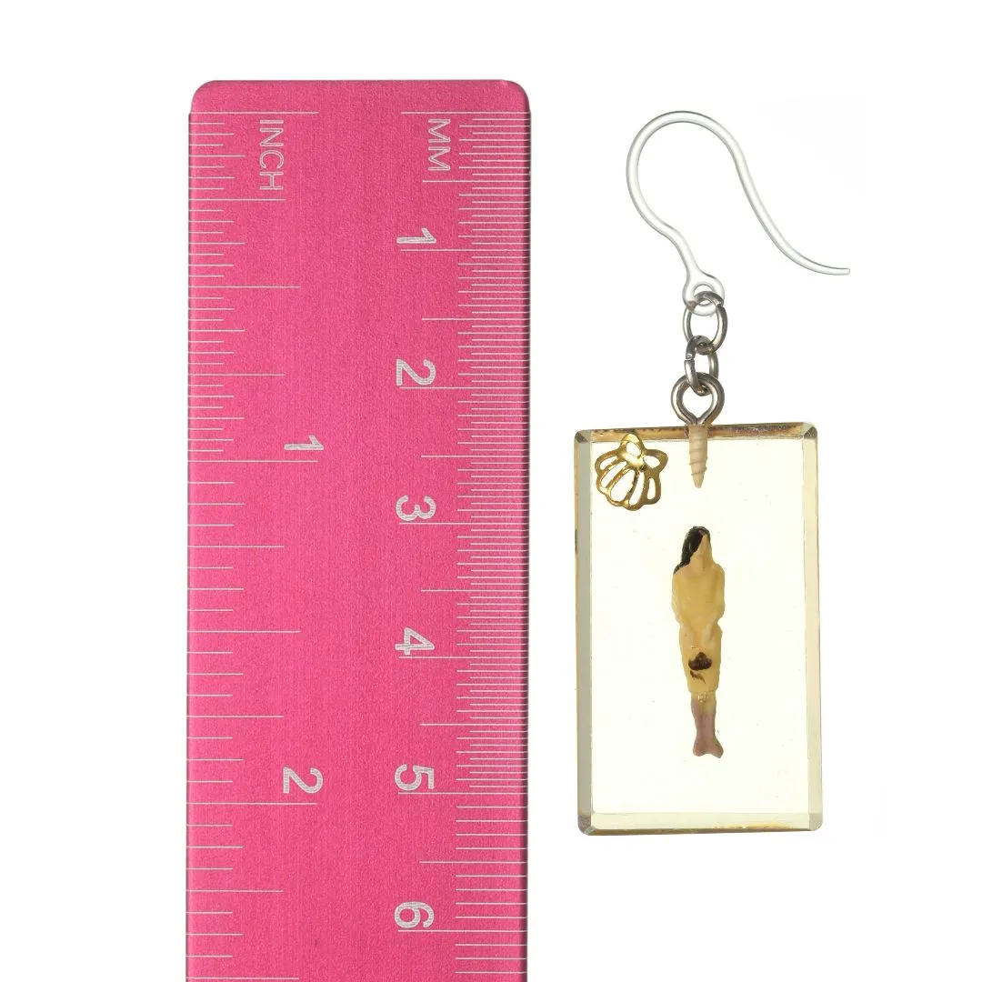 Seashell People Dangles Hypoallergenic Earrings for Sensitive Ears Made with Plastic Posts