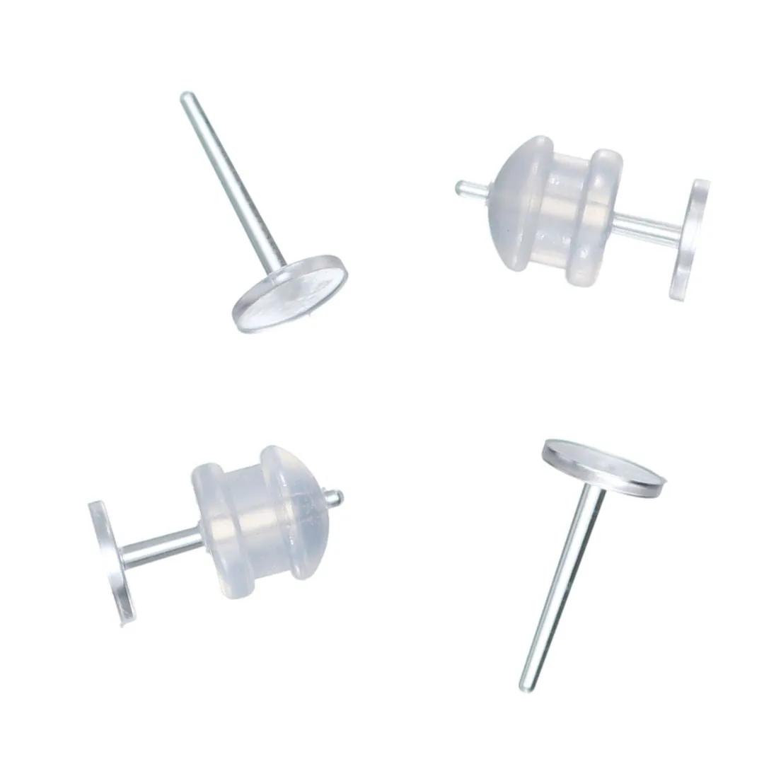 Shimmery Seashell Studs Hypoallergenic Earrings for Sensitive Ears Made with Plastic Posts