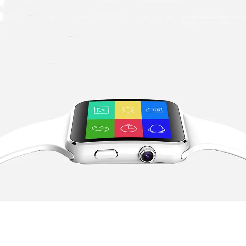Silicone material strap smart watch