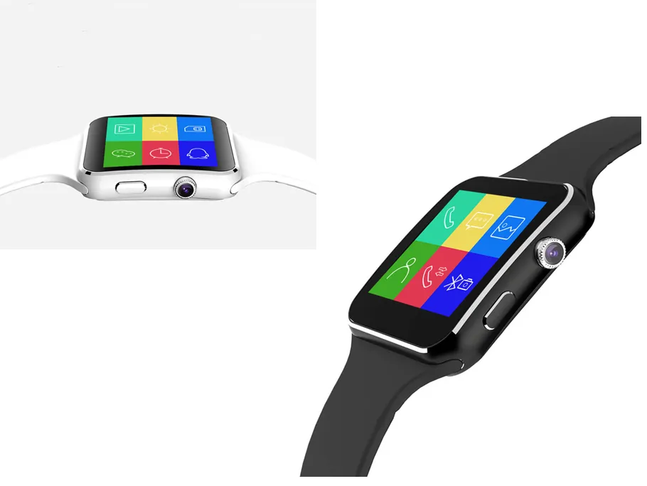 Silicone material strap smart watch