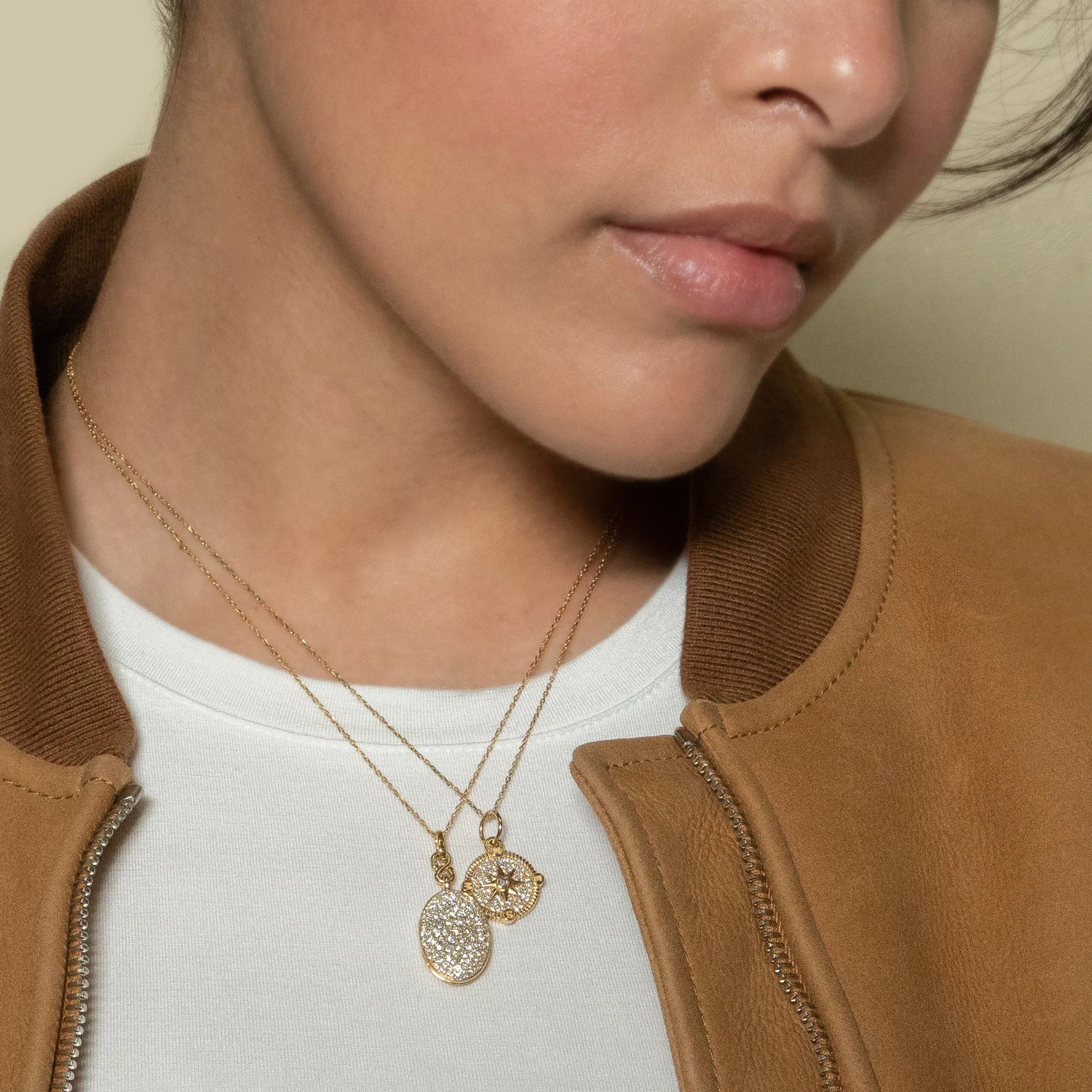Slim "Kitt" 18K Gold Locket Necklace