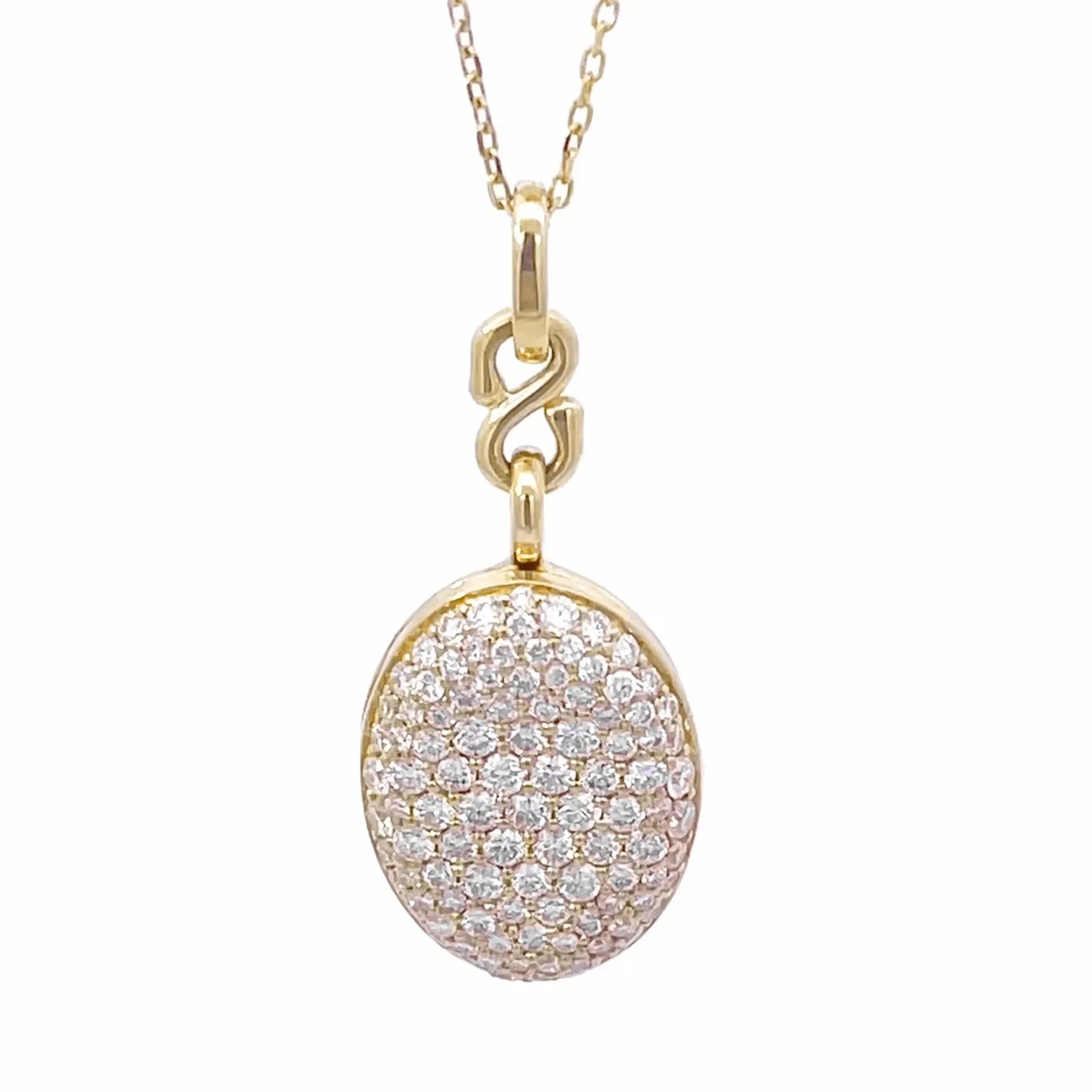 Slim "Kitt" 18K Gold Locket Necklace