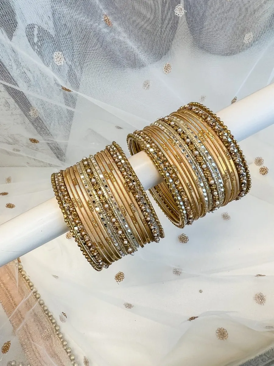 Small Golden Bangle set