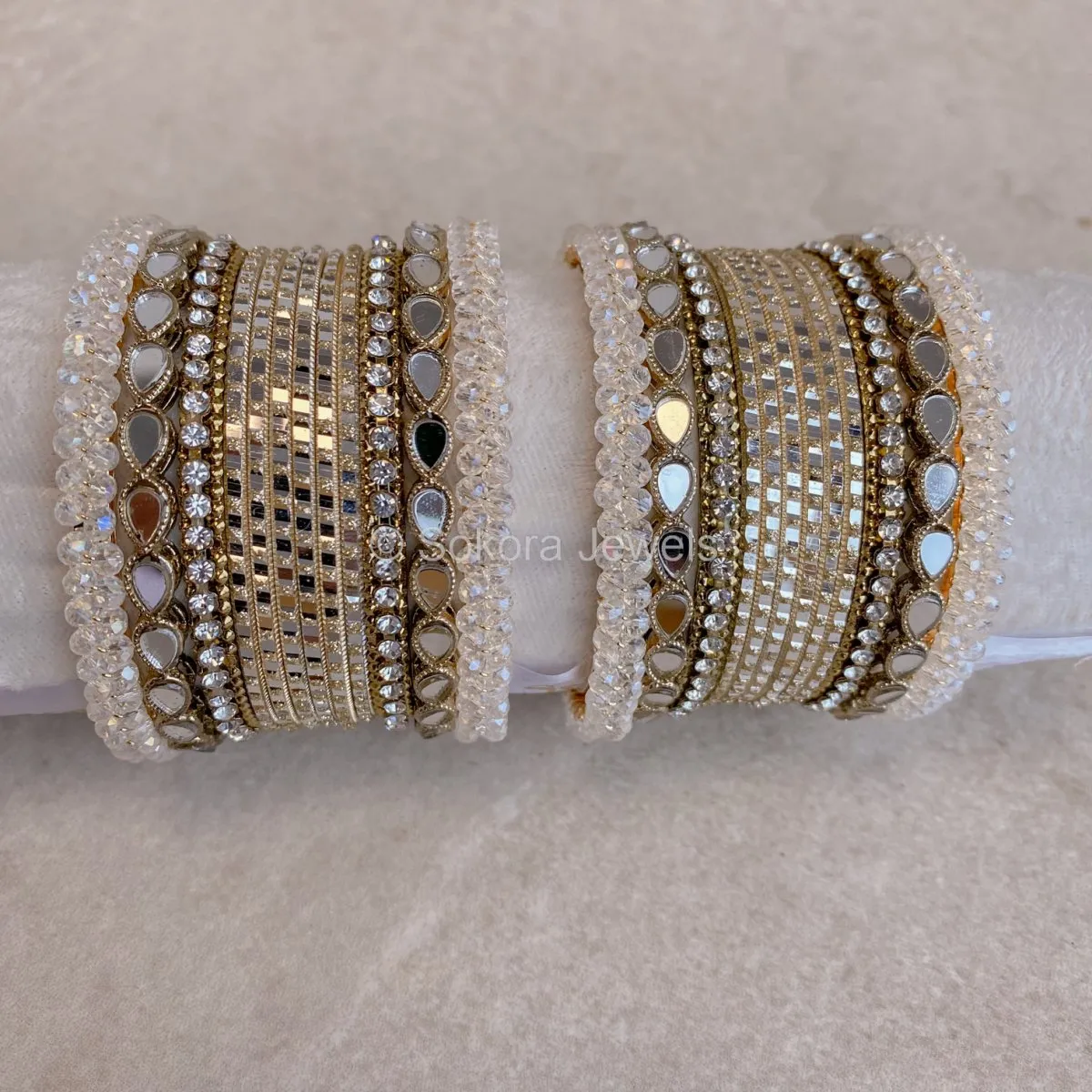 Small Krystal Mirror Bangle Set