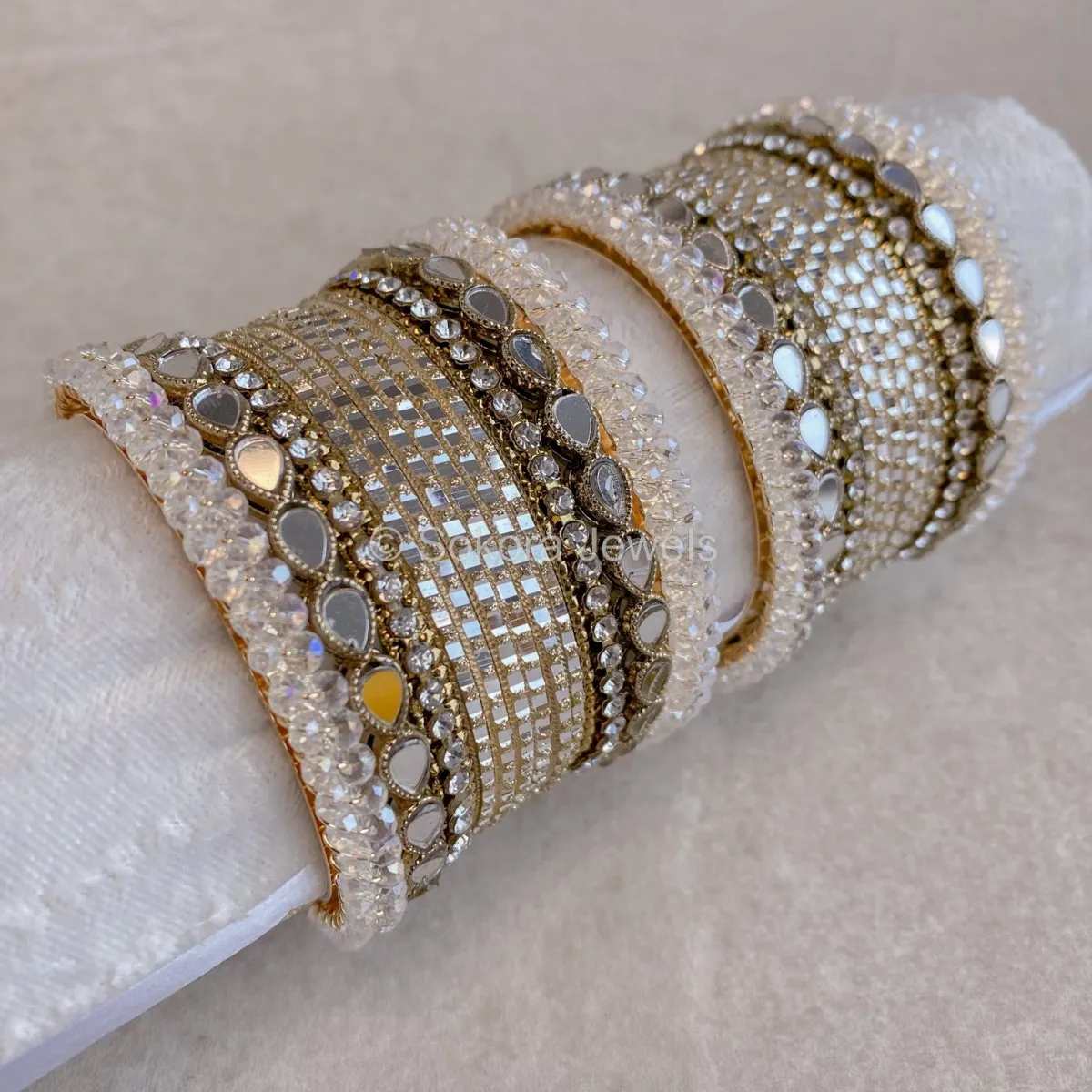 Small Krystal Mirror Bangle Set