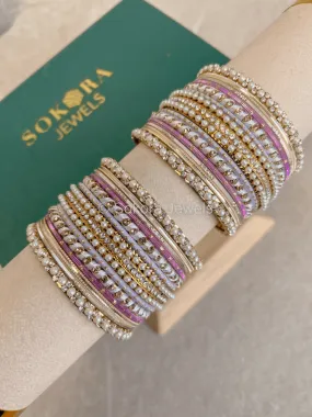Small Lilac Bangle set