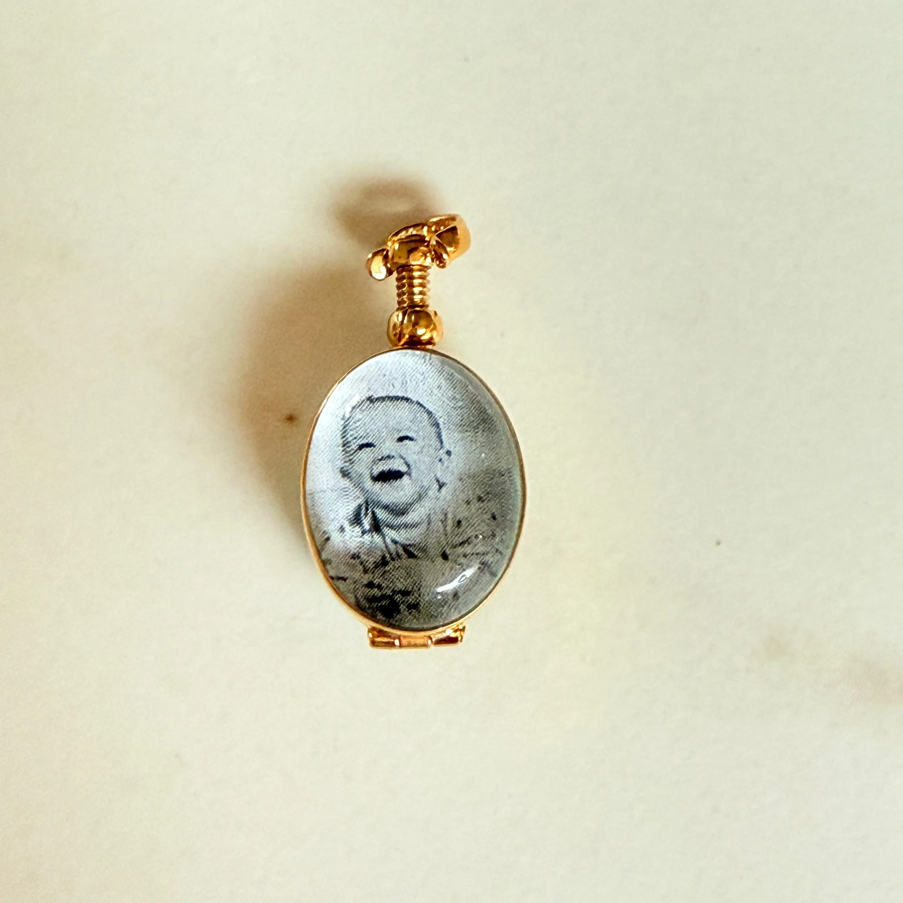 Tear Drop Silver Locket - Small