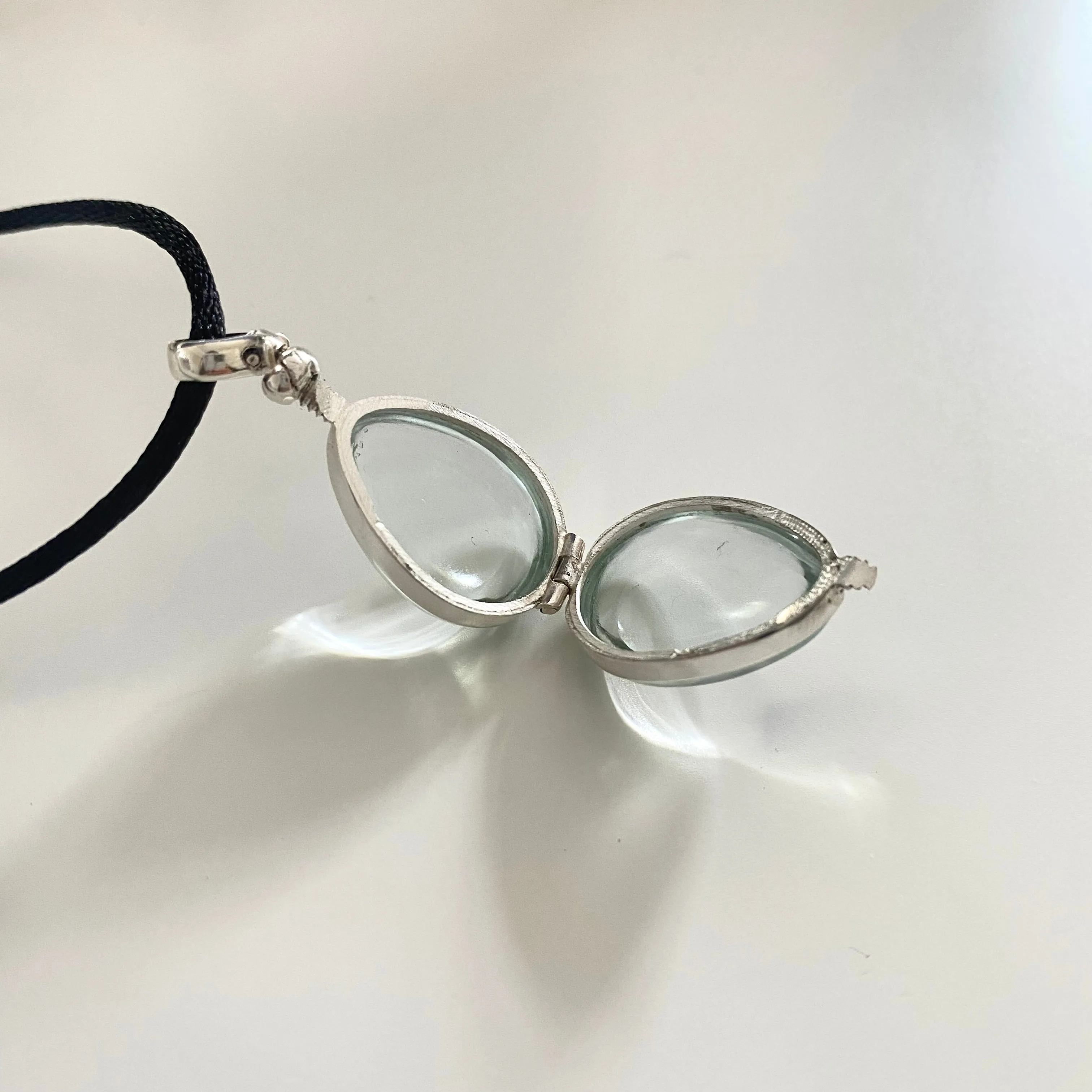 Tear Drop Silver Locket - Small