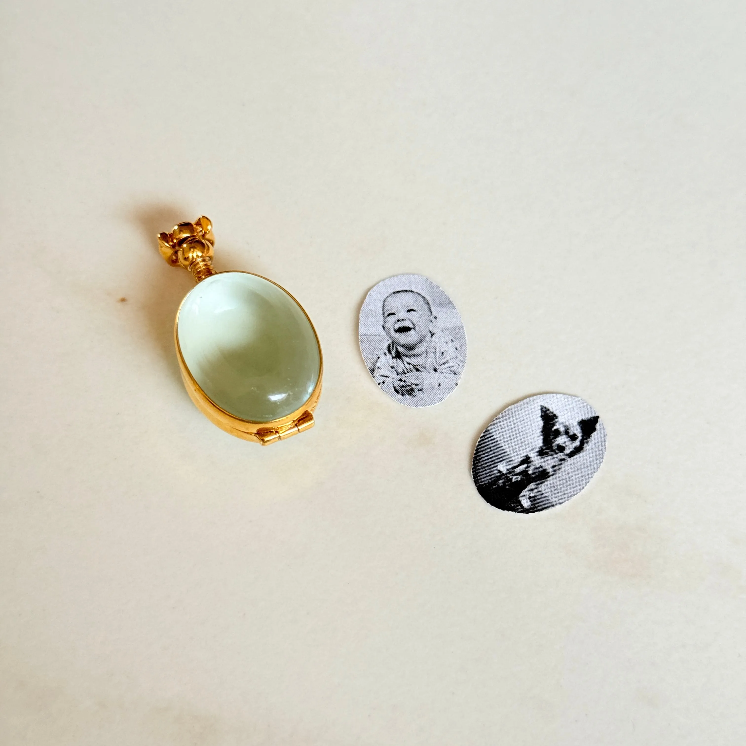 Tear Drop Silver Locket - Small