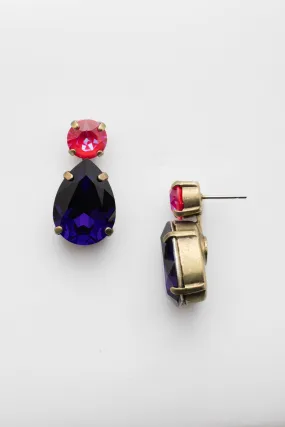 Teardrop Onyx Dangle Earrings - ECM9AGDCS