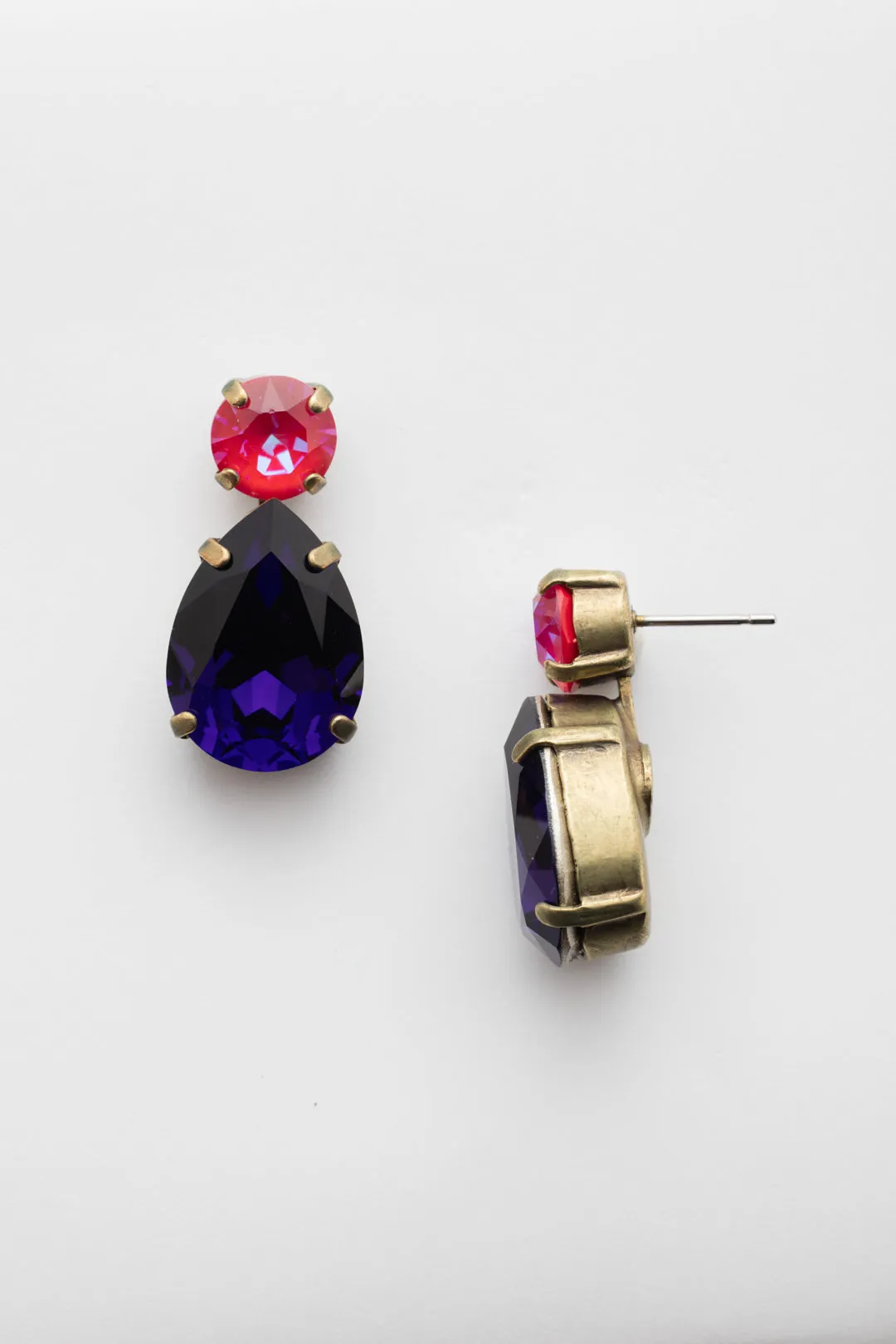 Teardrop Onyx Dangle Earrings - ECM9AGDCS