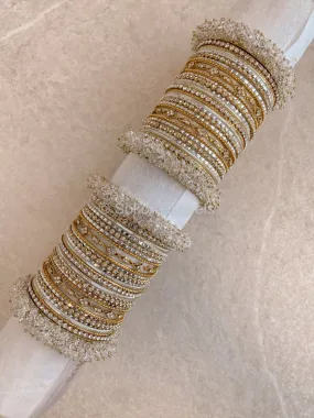 Thanjina Moon Shimmer Bangle Stack