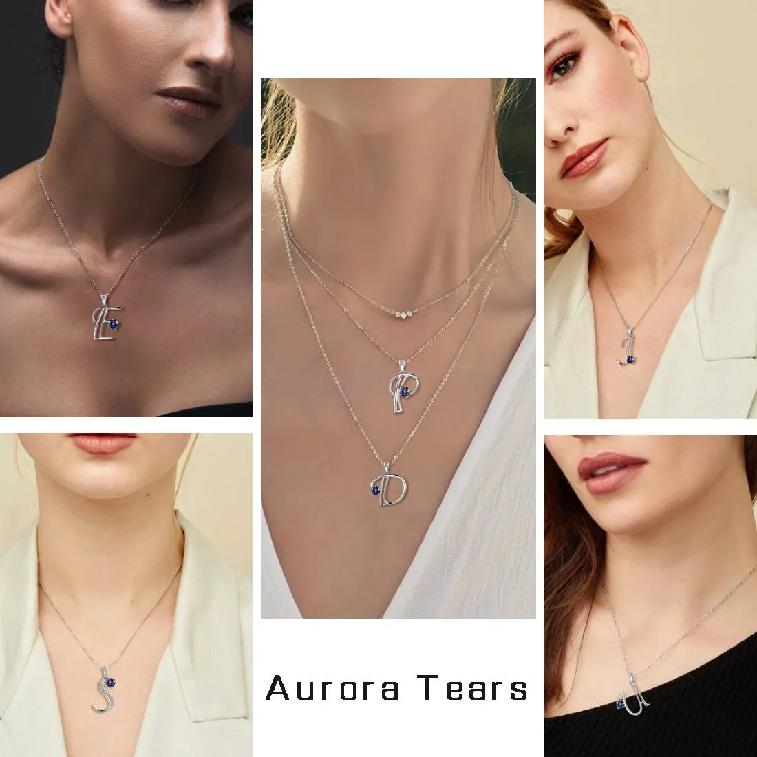 Tokyo Mart Women Initial D Letter Pendant Necklace Girl Name Jewelry Gift 925 Sterling Silver