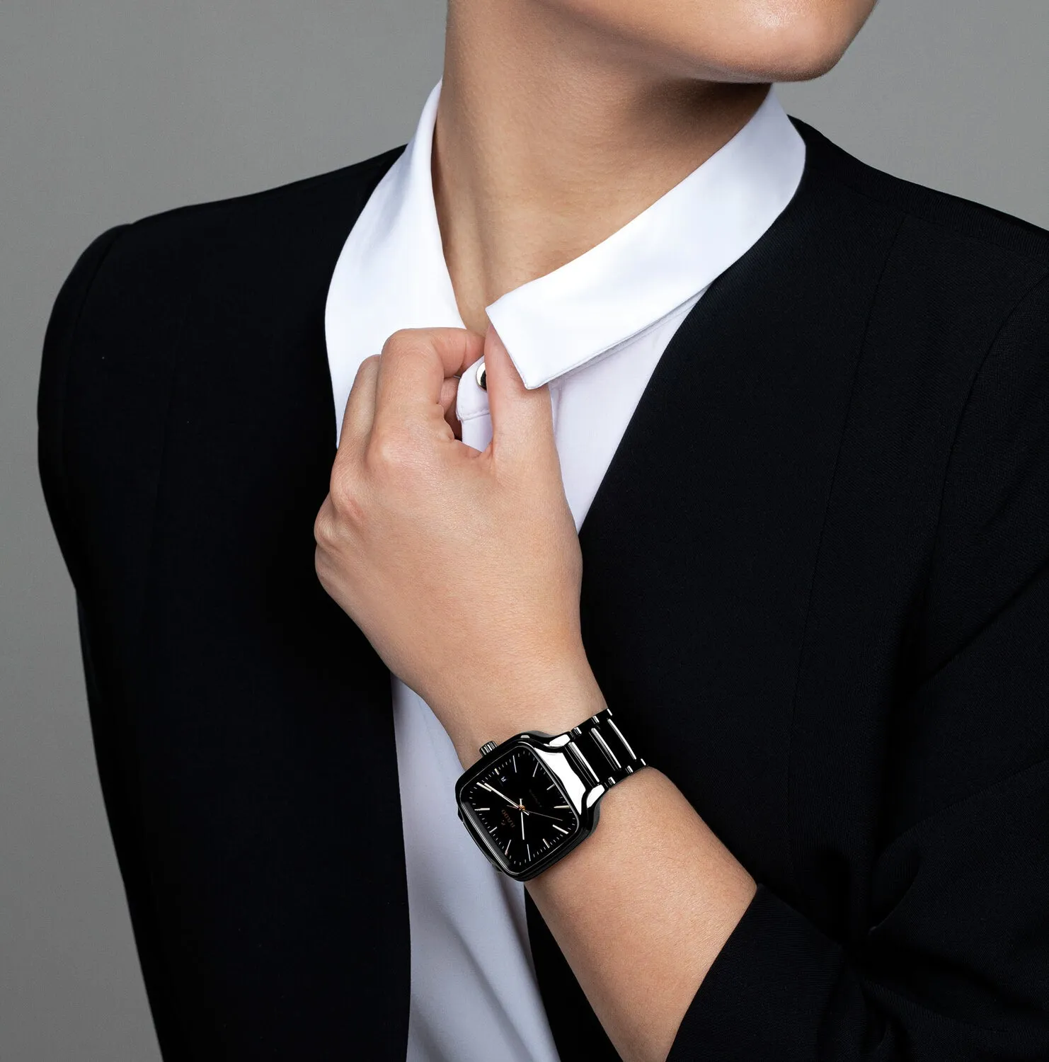 True Square Unisex Analog Ceramic Watch R27078162