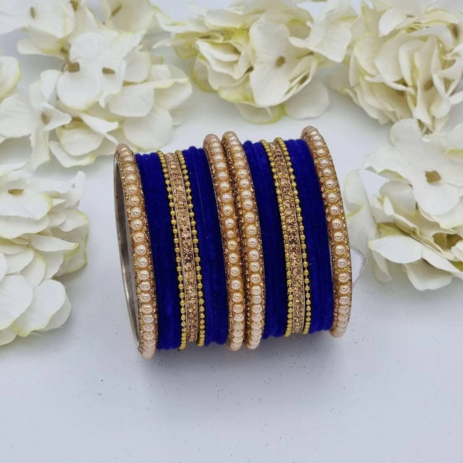 Velvet Bangle Set - Available in Many Colours