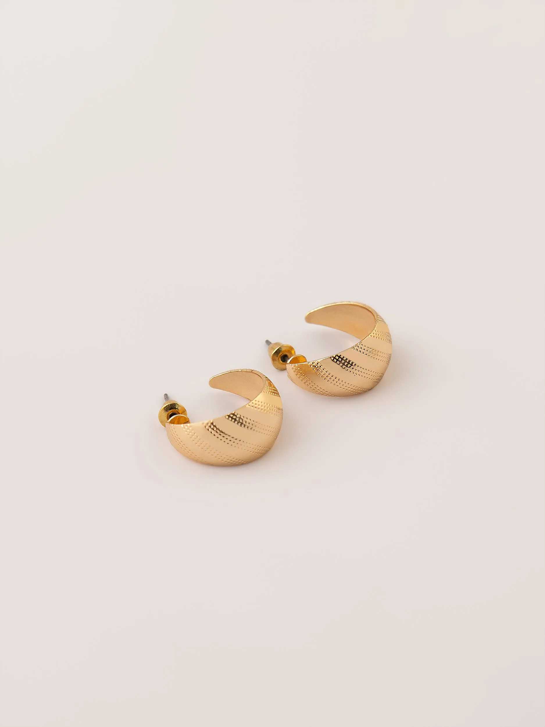 Vintage C-hoop Earrings Set