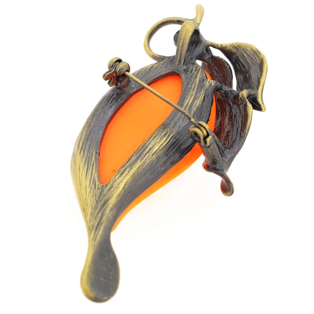 Vintage Style Fall Leaf Brooch And Pendant