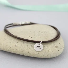 Wave Leather Bracelet